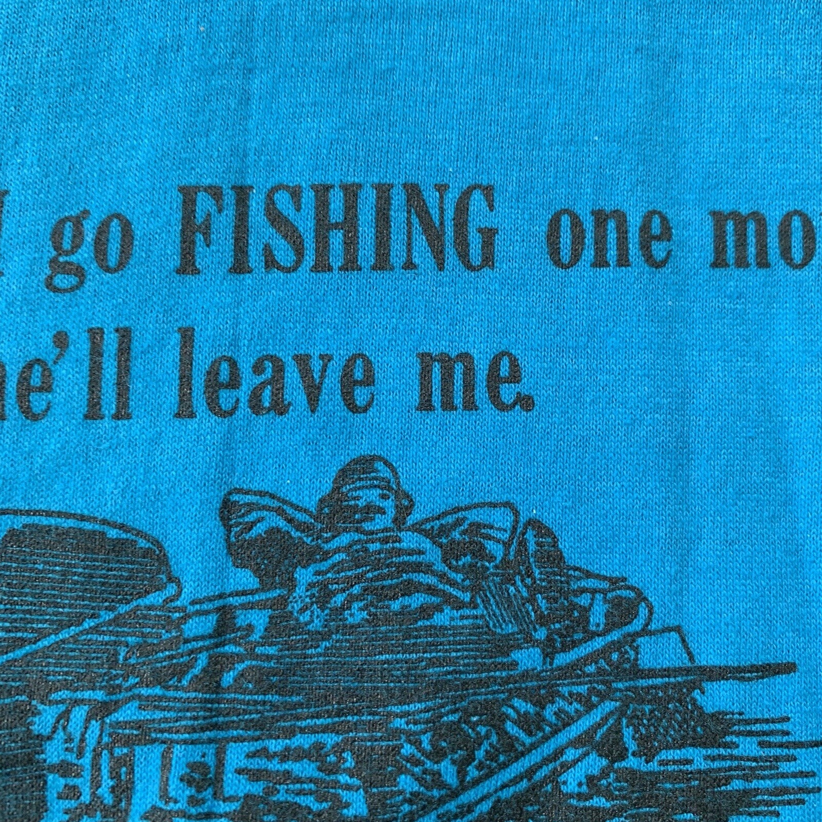 Funny Fishing Vintage T Shirt 80s 90s Long Sleeve Miss My Wife Hunting Humor
