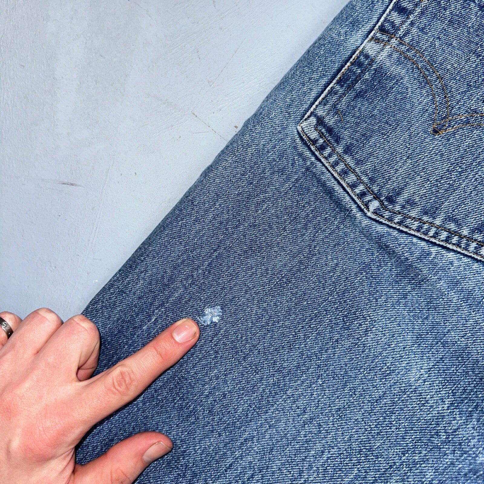 Levis 501 VTG 70s SS Redline Selvedge Jeans XX Med Wash 29x33 Act 26x29