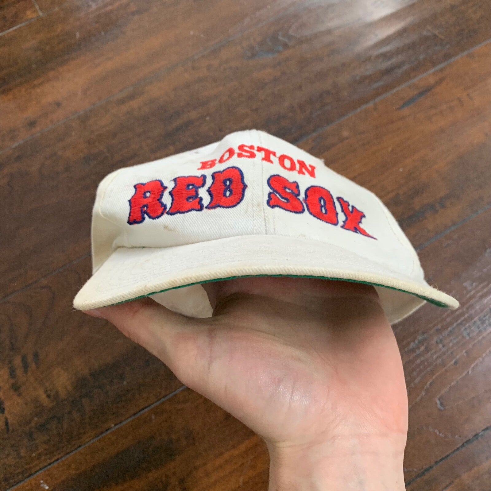 Boston Red Sox Vintage Hat Cap Snapback Twins MA USA Rare 80s 90s White MB