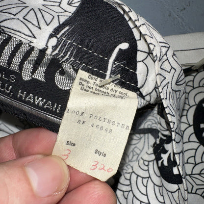 Vintage 60s FUMI’S Hawaii USA Women's 3 Geisha Bell Bottom Pants RARE 1960s 20