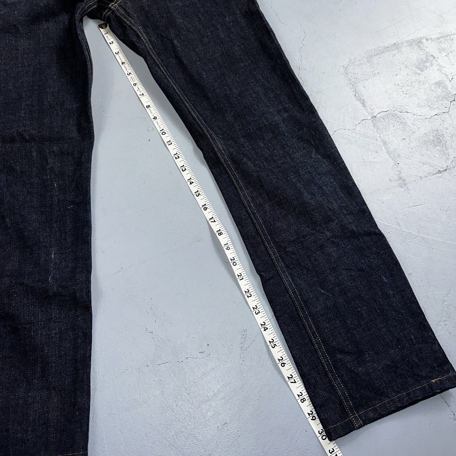 Brave Star Jeans Mens 30x30 Blue Selvedge Cone Denim Dark Wash Button Fly