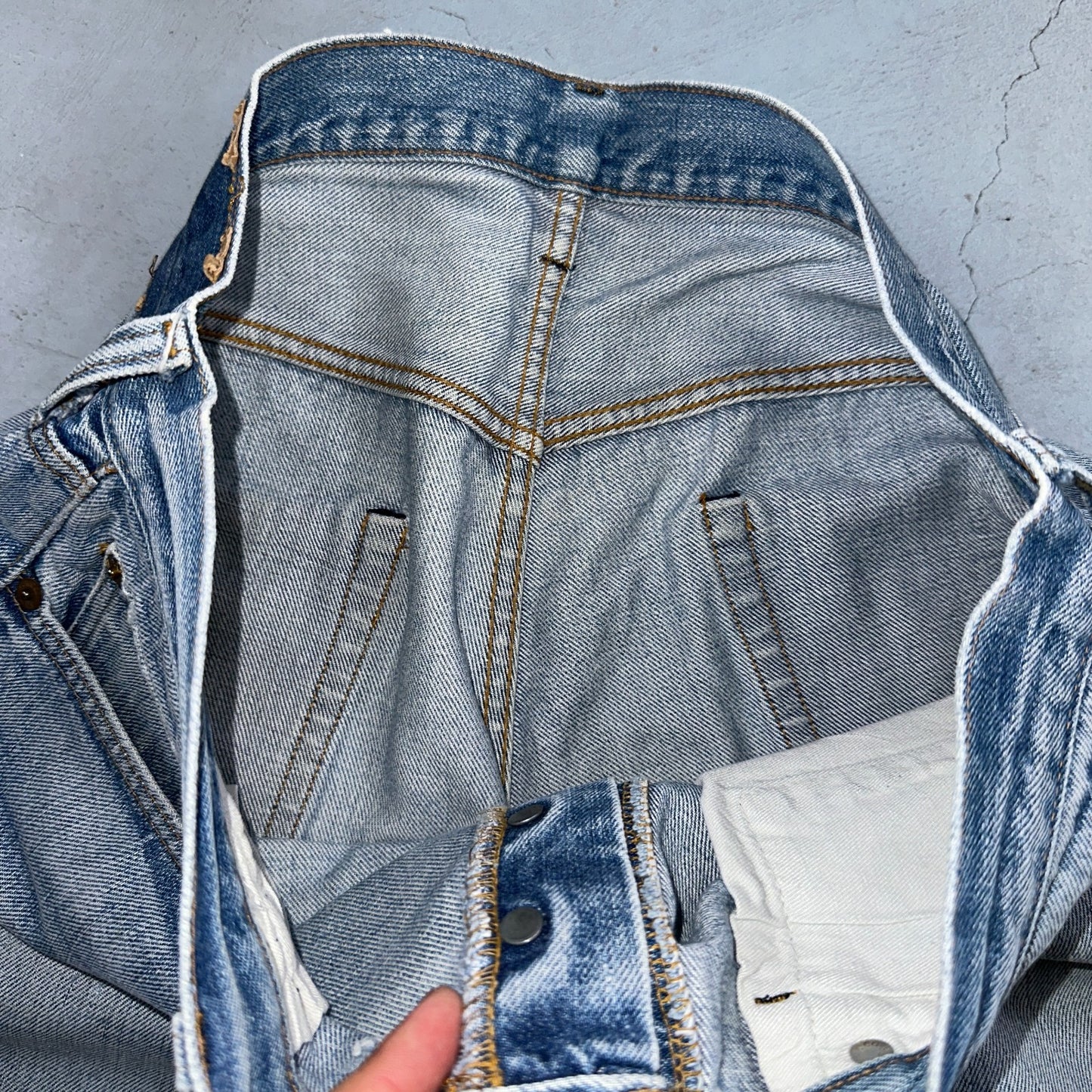 Levis 501 Vintage 80s Redline Selvedge USA XX Jeans Light Wash 36x36 Act 34x30