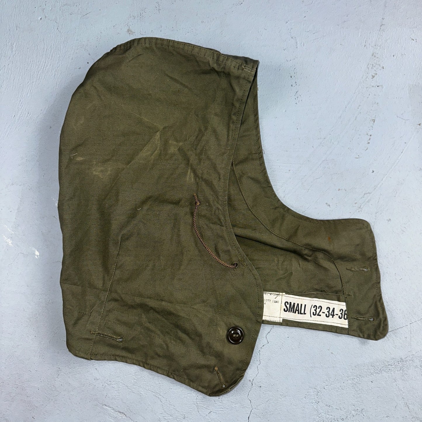 WWII US Army M1951 Field Jacket Hood Small 32–36 QM Depot 1944 Dated Original