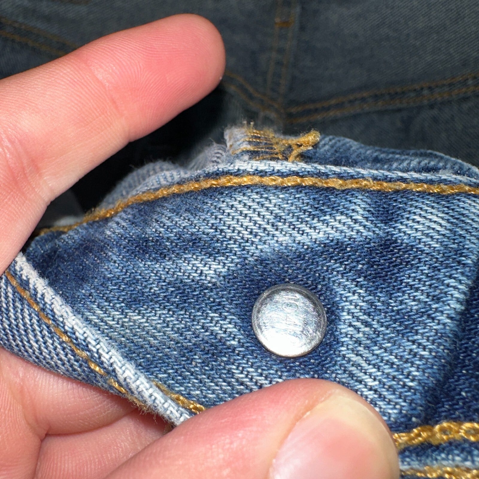 Levis 501 Vintage Y2K XX Straight Leg Jeans 90s Blue Med Wash 35x33 Act 33x29