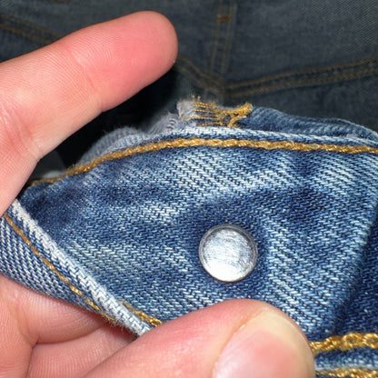 Levis 501 Vintage Y2K XX Straight Leg Jeans 90s Blue Med Wash 35x33 Act 33x29