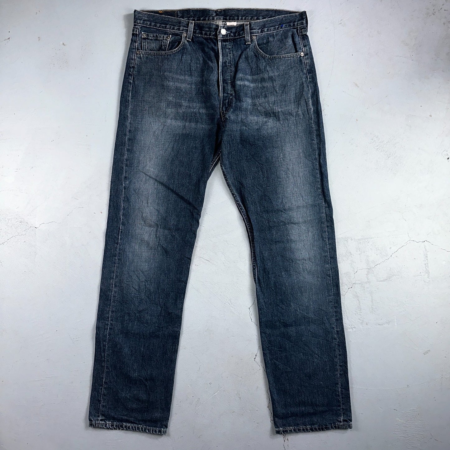 Levis 501 Vintage Y2K 90s XX Straight Leg Jeans Blue Med Wash 38x34 Act 39x34