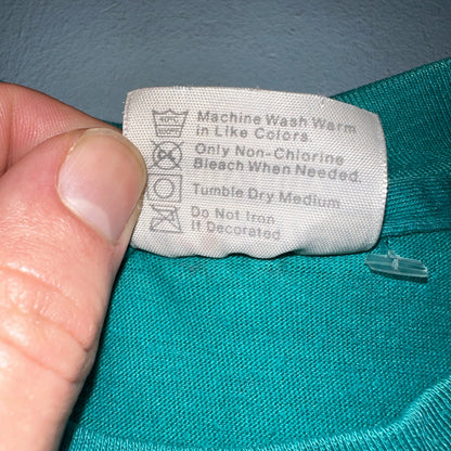 Hawaii Graphic Grid 80s Hanes VTG T Shirt 1980s Single Stitch Palm Trees Tropic