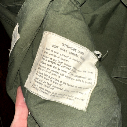 Vintage USMC 60s Vietnam US Army Military M-65 Field Coat Jacket Stencil DSA
