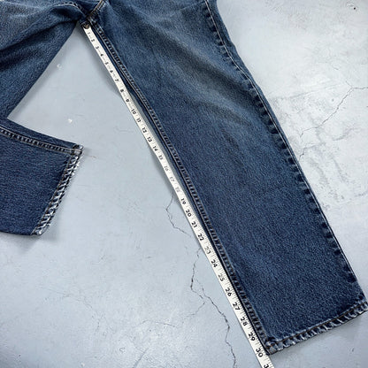 Levis 550 Vintage 90s USA Red Tab Relaxed USA Blue Med Wash Jeans 32x32 Ac 31x30