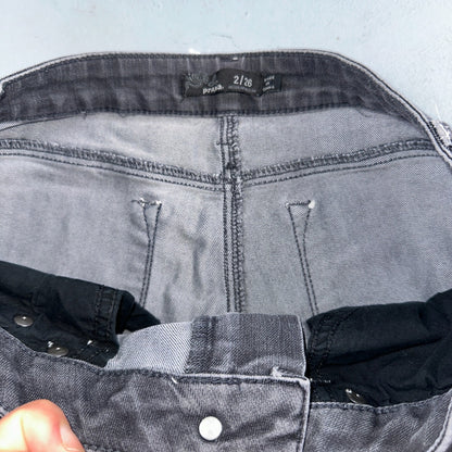 Prana Women's Size 2/26 Black Skinny Dark Wash Cotton Blend Stretch Denim Jeans