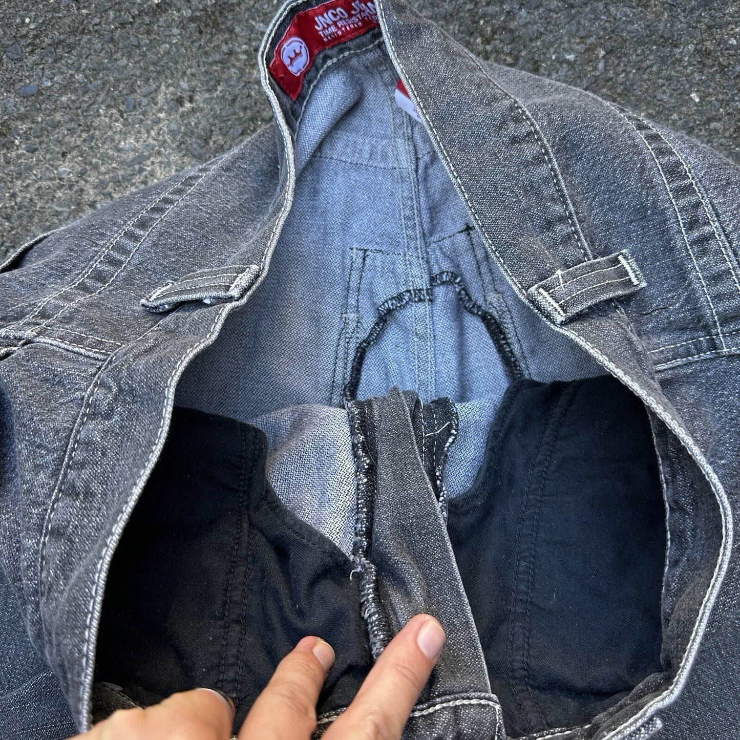 VTG JNCO Jeans Men's 38x32 Y2K Skater Wide Leg Flaming Snakes Skate Emo Grunge