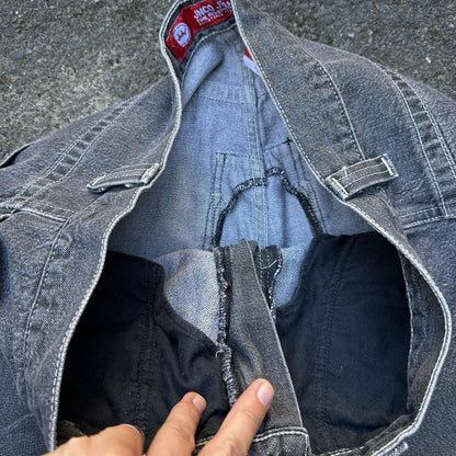 VTG JNCO Jeans Men's 38x32 Y2K Skater Wide Leg Flaming Snakes Skate Emo Grunge