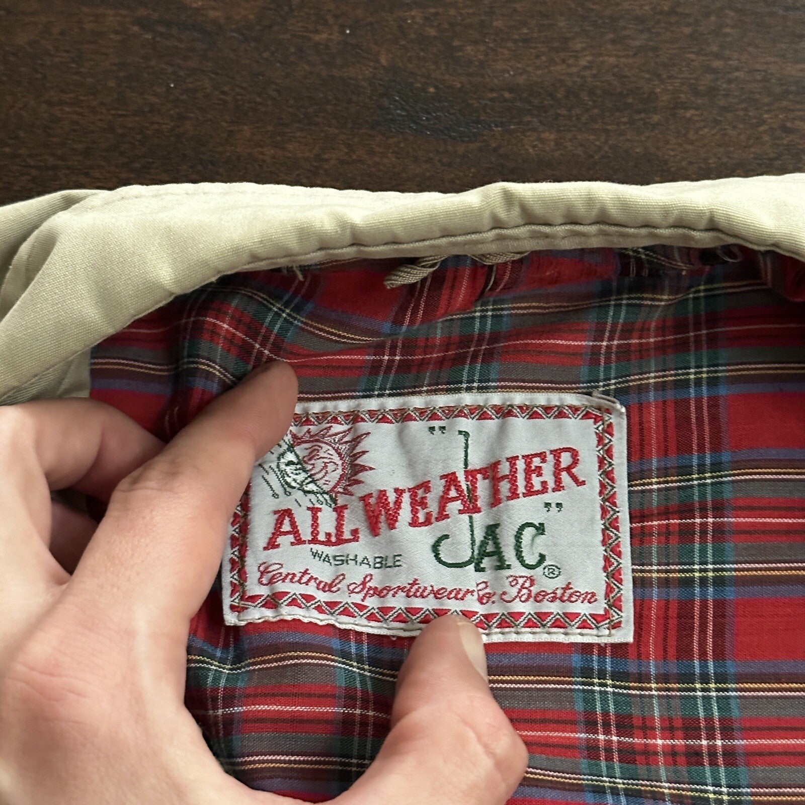 Vintage 50s Coat Rain Jacket All Weather Jac Boston 60s Rockabilly 1960s Talon