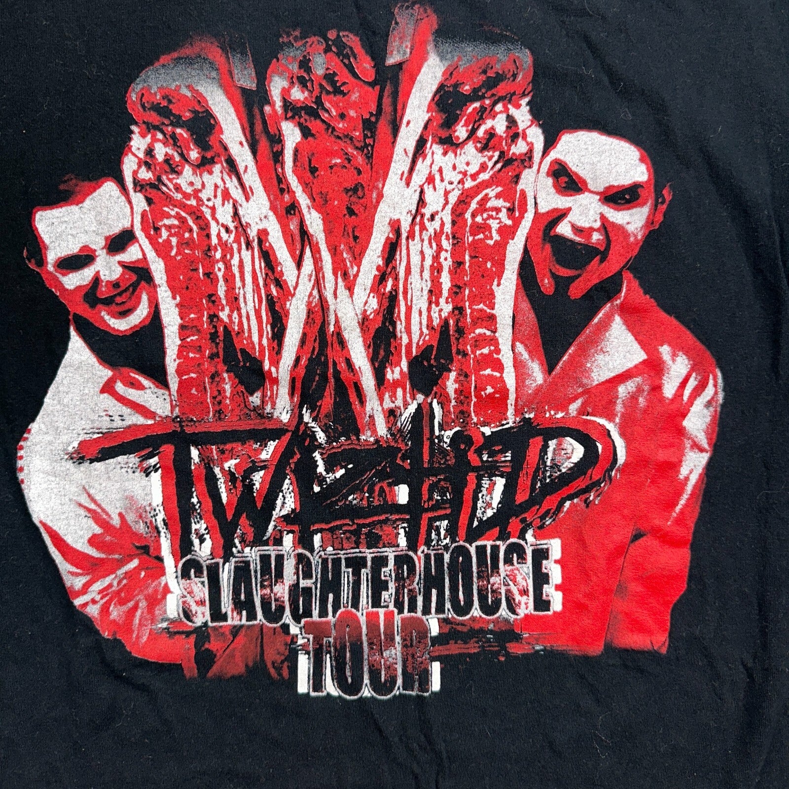Twiztid Slaughterhouse Tour VTG T Shirt Rock Metal Band Y2K 2010 Gildan M Black