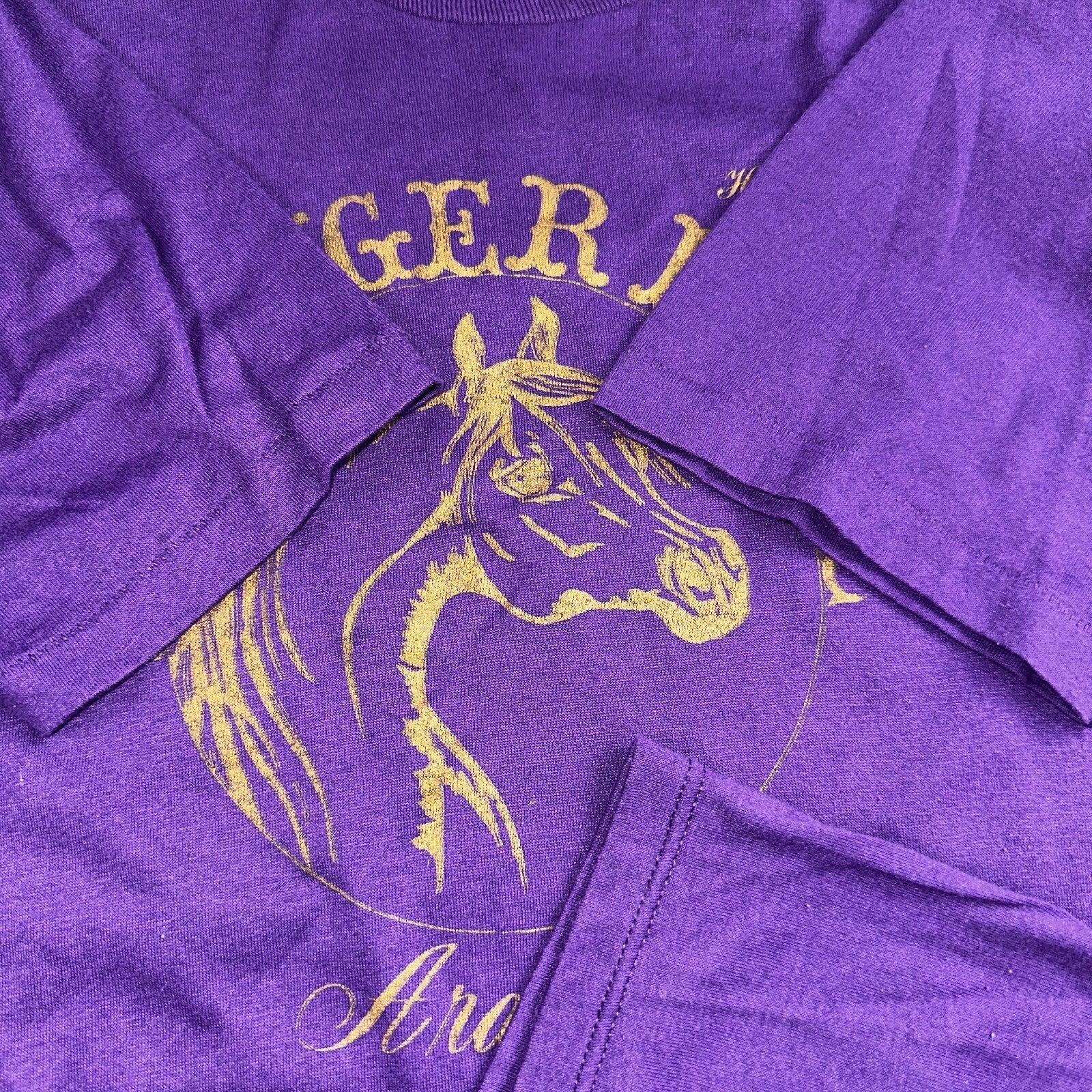 Hores Beringer VTG T Shirt Arabians 1991 90s Purple Animals Trophy Graphic XL