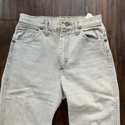 Vtg Wrangler COWBOY Jeans Womens 9 27x29 Gray Denim 13MGYG Pants USA 70s Scovill