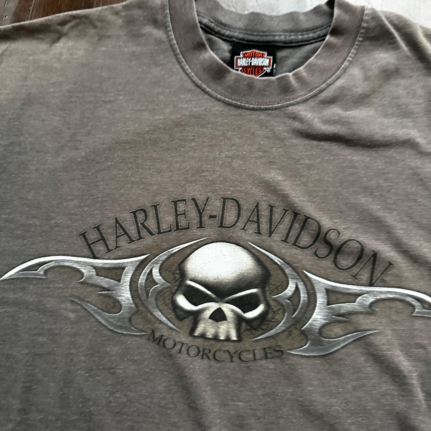 Harley Davidson USA Motorcycle Vintage Style T Shirt Skull Y2K Toy Story