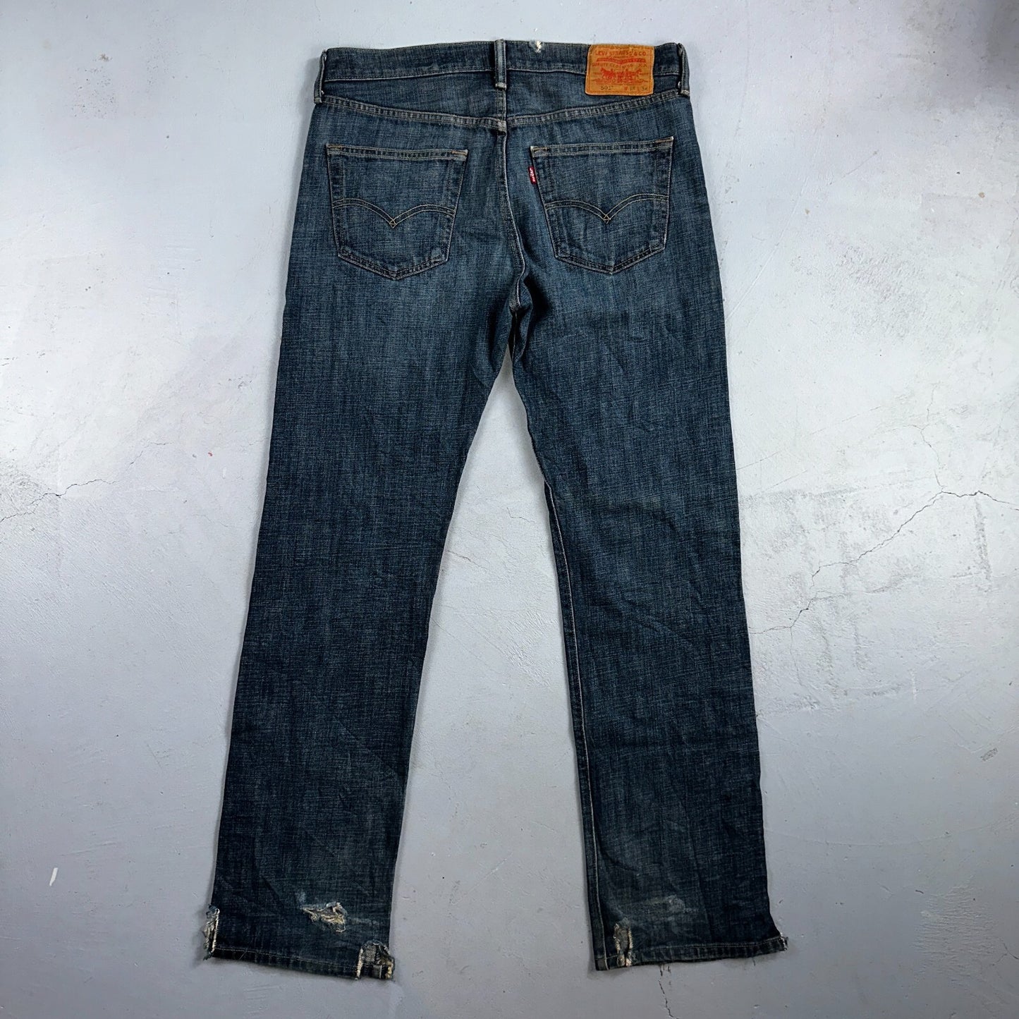 Levis 501 Vintage Y2K XX Straight Leg Jeans Blue Med Wash 33x34 Act 34x32