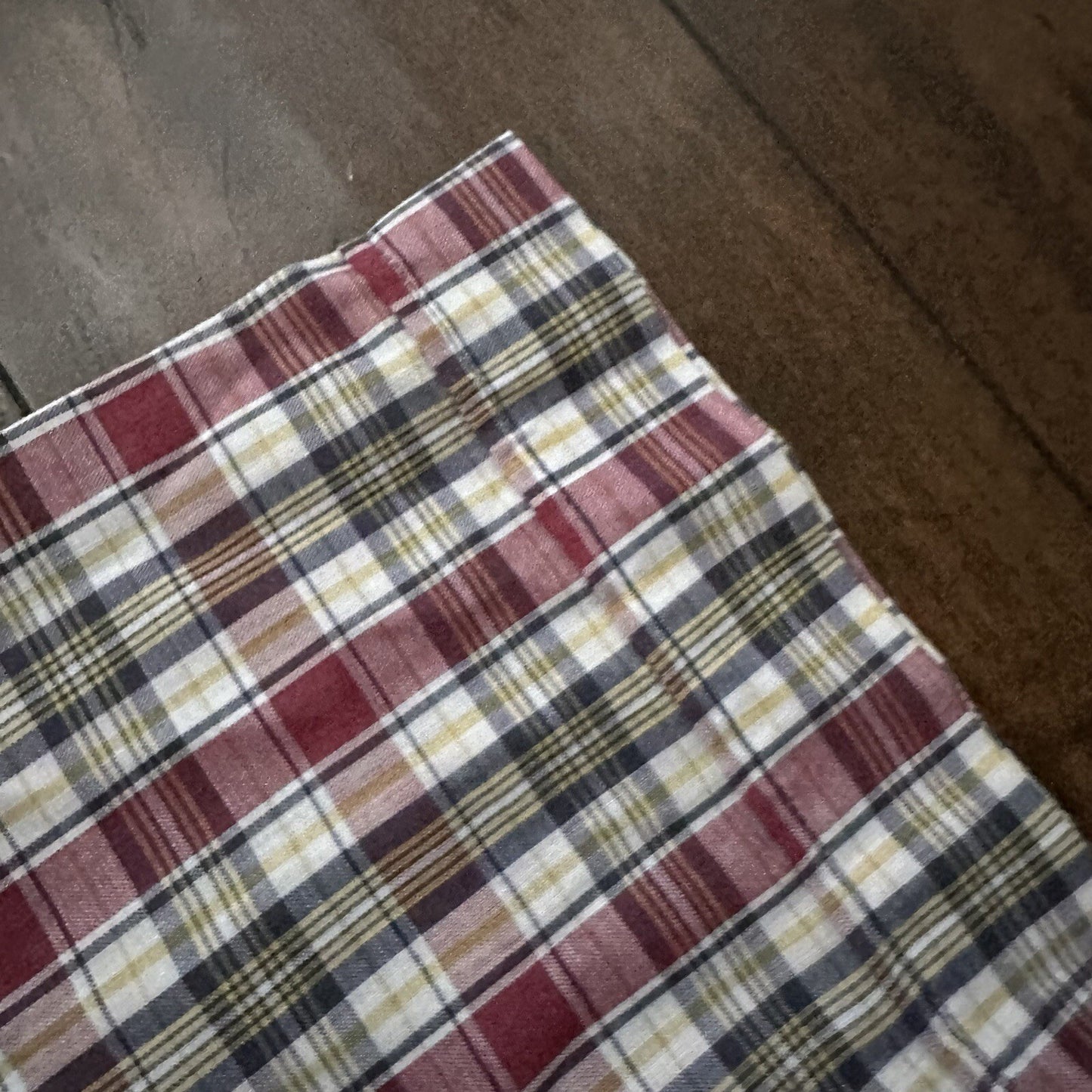 Vintage 70s Levis Mens Shirt M Tapered Fit blue Red Plaid Button Up 80s Big E