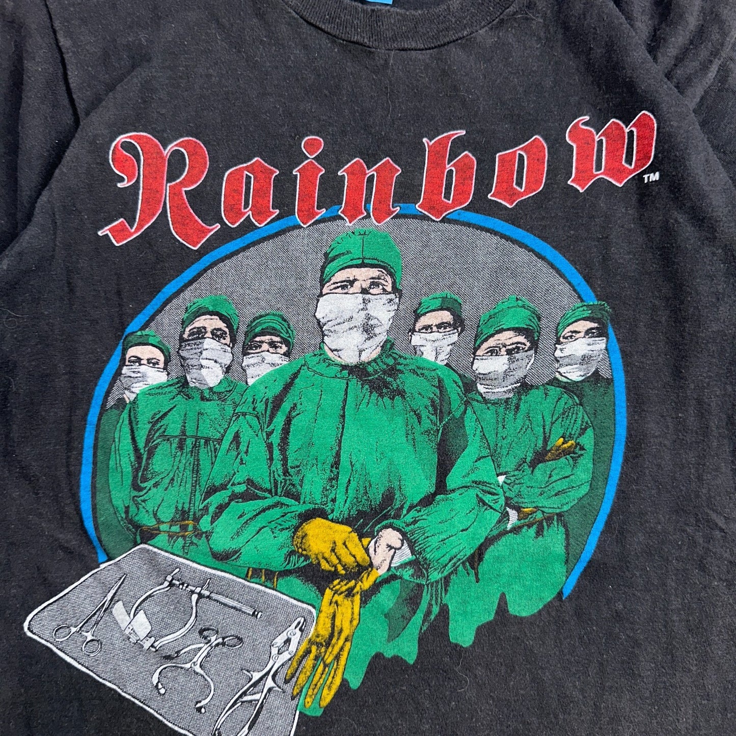 Rainbow Difficult Cure Tour 1981 Vintage Concert T Shirt Promo Doctor Music Band