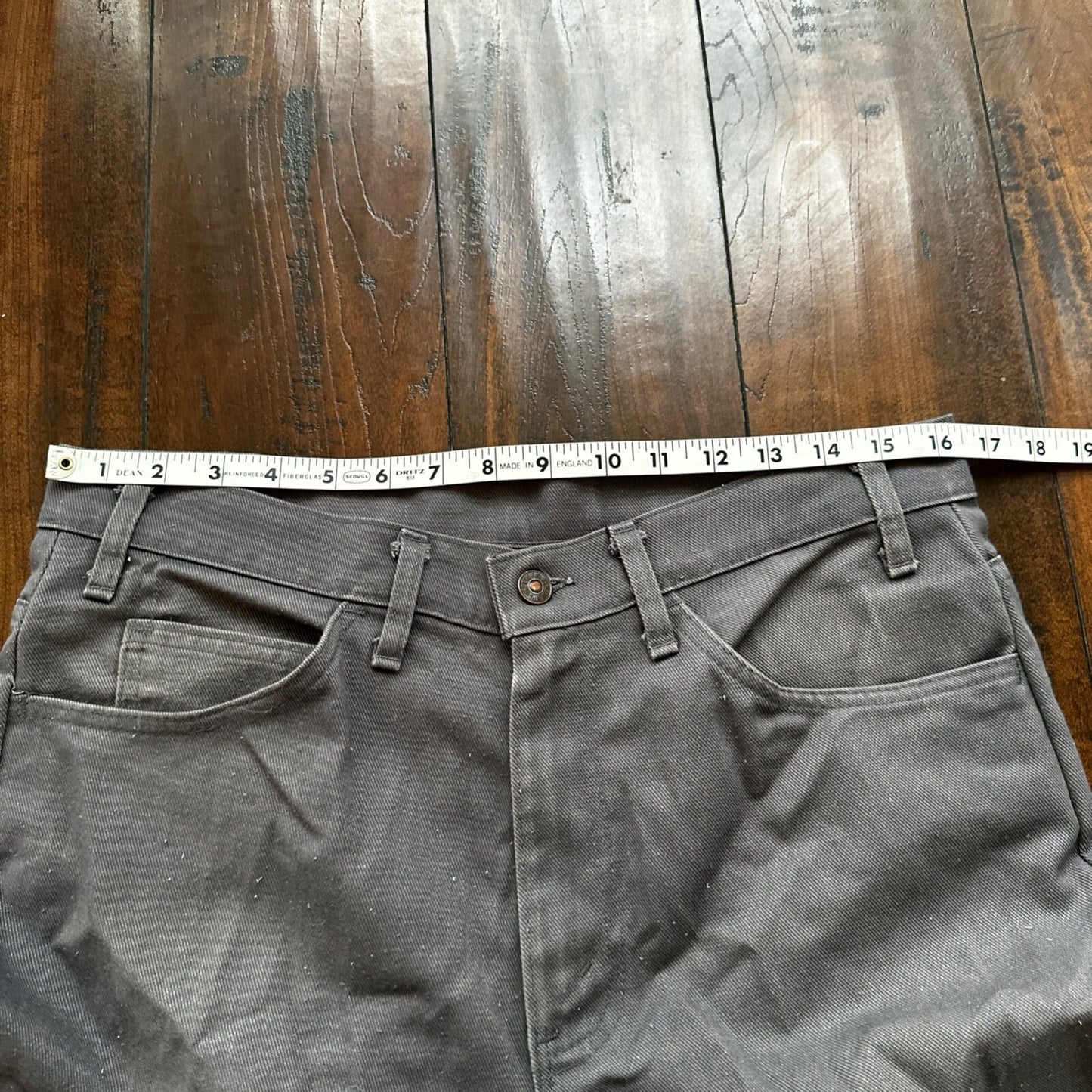 Vintage 1980s Levis 517 Men's Black Tab Jeans Size 34x31 Ac 33x32 Gray