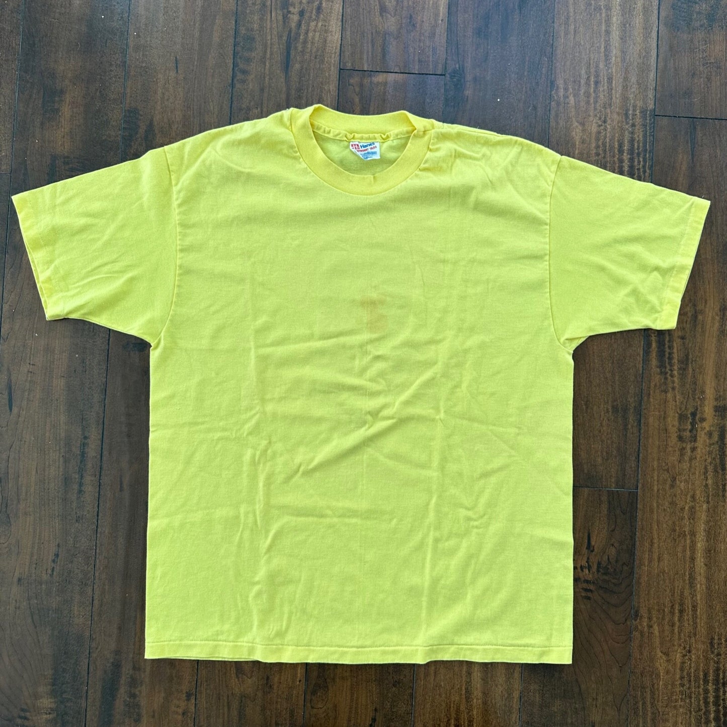 Oregon Silverton Vintage T Shirt Yellow Blank Front Jubilee Sports Hanes 80s