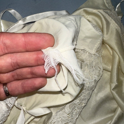 VTG Vanity Fair Lingerie Slip Dress Sleepwear Full Sweep Nightgown Lace Lot 2