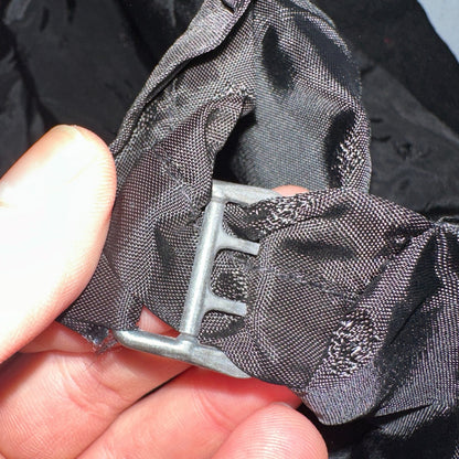 Vintage Buckle Back Vest Mens Black Waistcoat Size S 1940s 1950s 1960s Antique