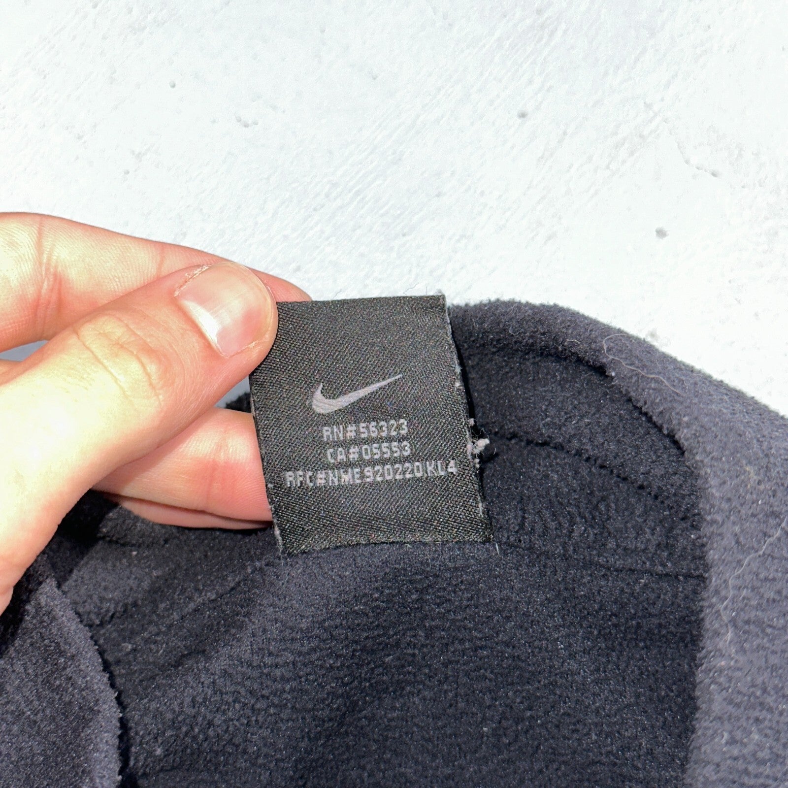 Nike Therma Quarter Zip Training Top Mens S Black Pullover Fleece Lined VTG