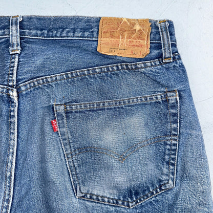 Levis 501 Vintage 80s Redline Selvedge USA XX Jeans Light Wash 40x34 Act 36x28