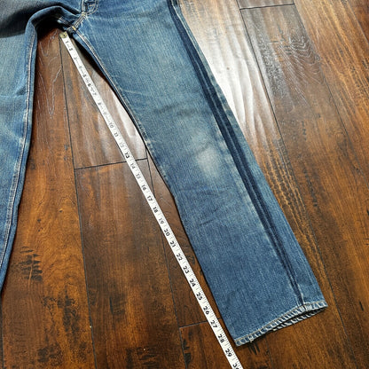 Vintage LEVIS 501XX Jeans Big E 1960s Denim Redline Selvedge 25x29 USA 60s 505