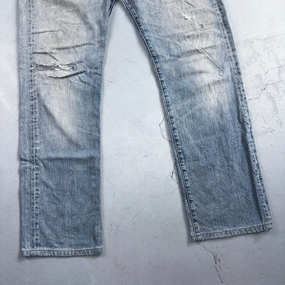 Levis 501 Vintage Y2K XX Straight Leg Jeans Blue Light Wash 34x34 Act 35x30