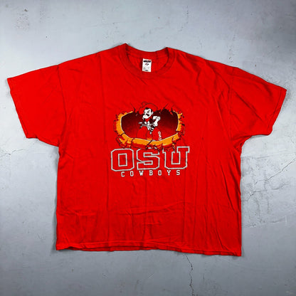 OSU Cowboys VTG T Shirt 90s Oklahoma State 3XL Orange College University