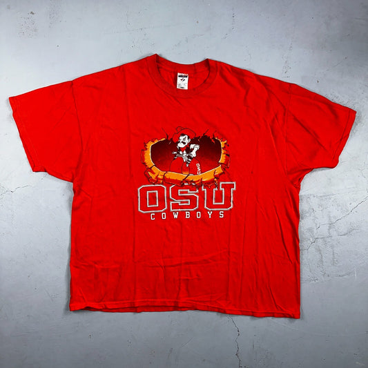 OSU Cowboys VTG T Shirt 90s Oklahoma State 3XL Orange College University