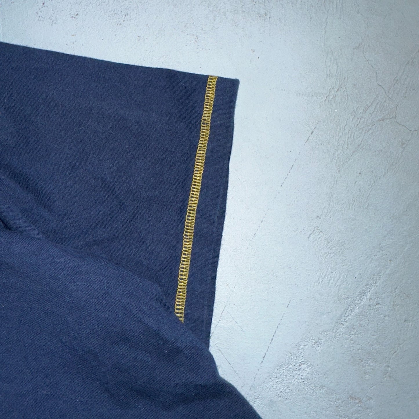 Nike Striped Y2K VTG T Shirt 2000s Navy Blue Air Max Promo Tee XL Yellow Stitch