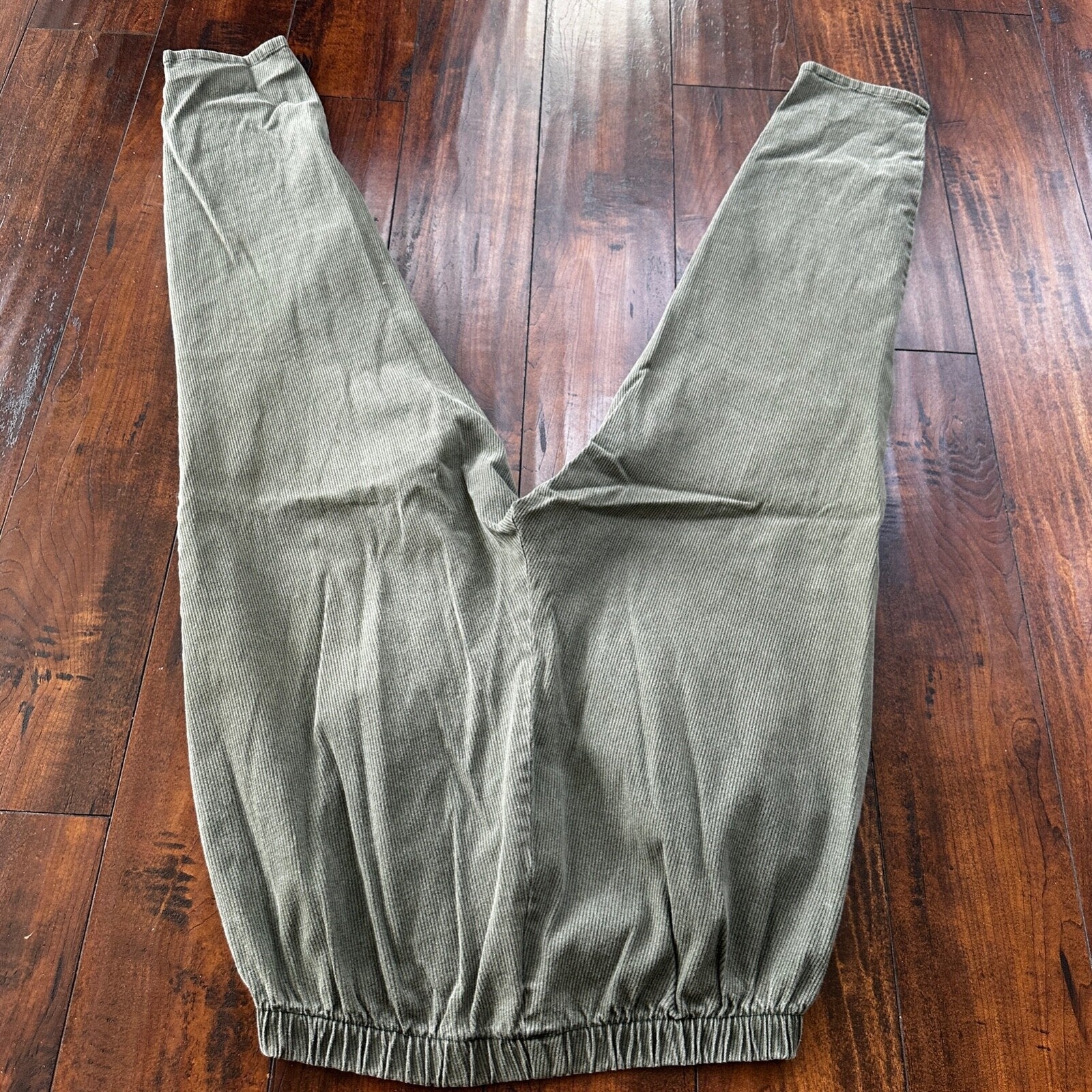 VTG 90s STAMPEDE WOMEN'S PLUS 3X Green 28x27 COTTON Spandex CASUAL PANTS