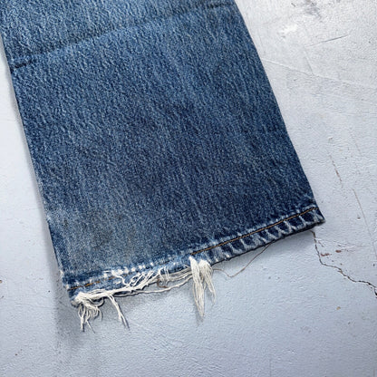 Levis 501 Vintage 90s XX Straight Leg Mexico Jeans 34x30 Thrashed Act 33x28