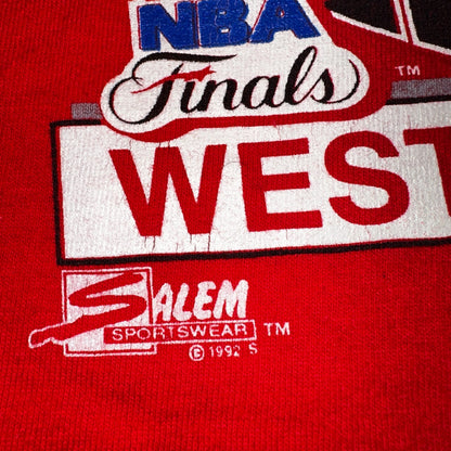 Portland Trail Blazers 1992 NBA Finals T-Shirt VTG Western Conference USA Salem