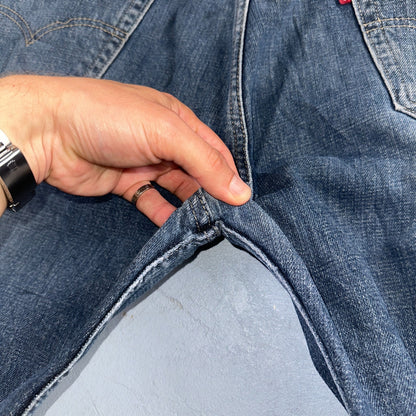 Levis 501 Vintage Y2K 90s XX Straight Leg Jeans Blue Med Wash 38x34 Act 39x34