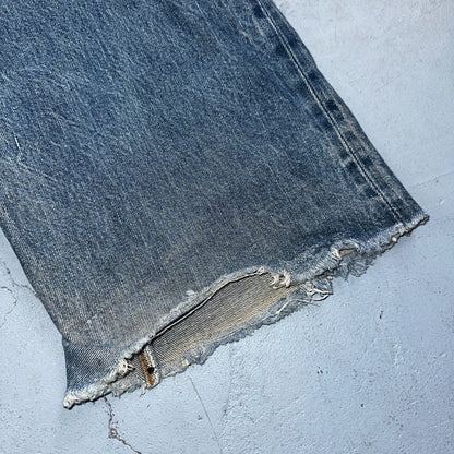 Levis 501 Vintage 80s Redline Selvedge USA XX Jeans Light Wash 48x30 Act 44x26