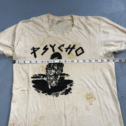 Psycho Vintage T Shirt Concert Boston Punk Grunge Nirvana 80s Band Rock Boro