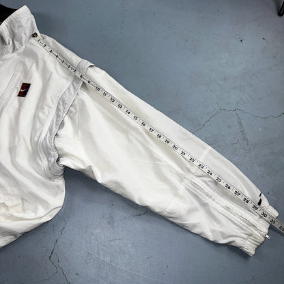 Nike Jacket Vintage 90s Challenge Court Tennis Vest Removable Sleeves RARE White