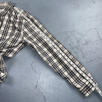 Vince Men’s Sz XL Plaid Sport Shirt Linen Blend Long Sleeve Button Down