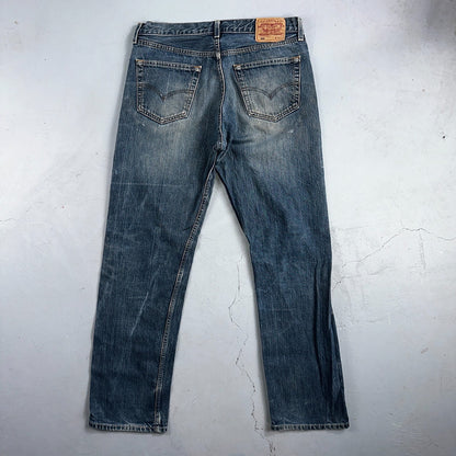 Levis 501 Vintage Y2K XX Straight Leg Jeans Blue Light Wash 34x32 Act 33x30