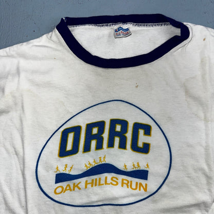 Oregon Champion 80s Ringer ORRC Run VTG T Shirt 1980s Sun Fun Graphic XL Cool