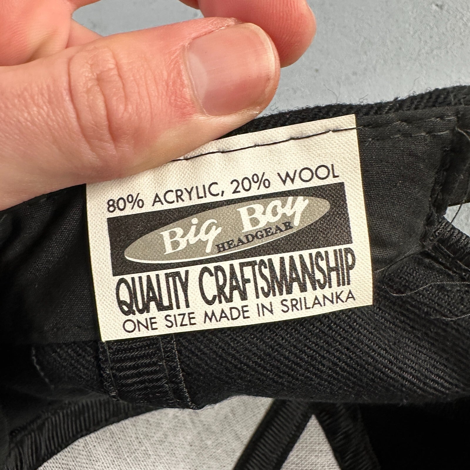 Vtg Big Boy Headgear Hat Kansas City KC Monarchs Strapback Negro League MLB Cap