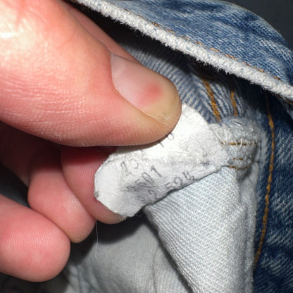 Levis 501 Vintage 80s Redline Selvedge USA XX Jeans Light Wash 33x40 Act 30x34