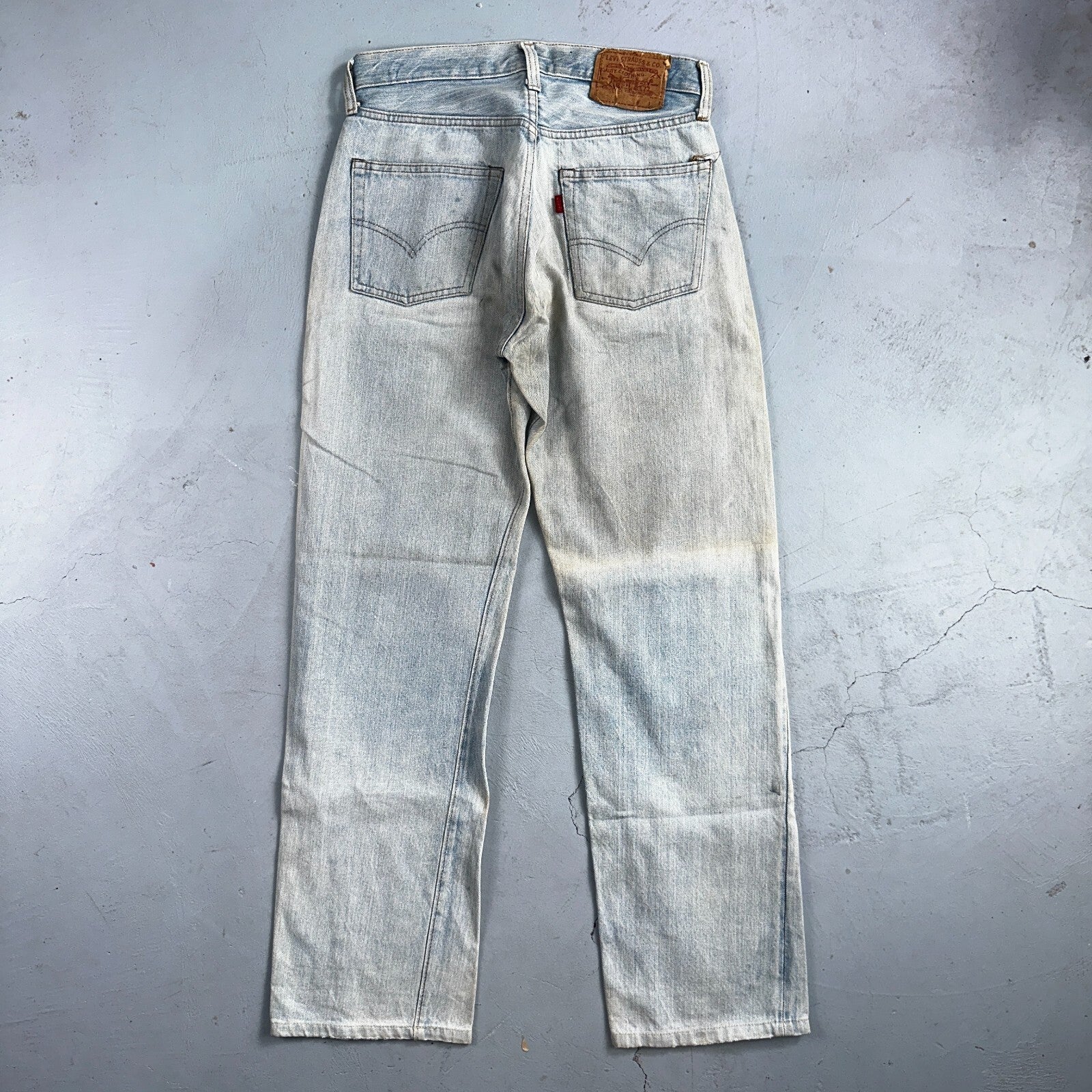 Levis 501 Vintage 80s Redline Selvedge USA XX Jeans Light Wash 1980s Act 29x30