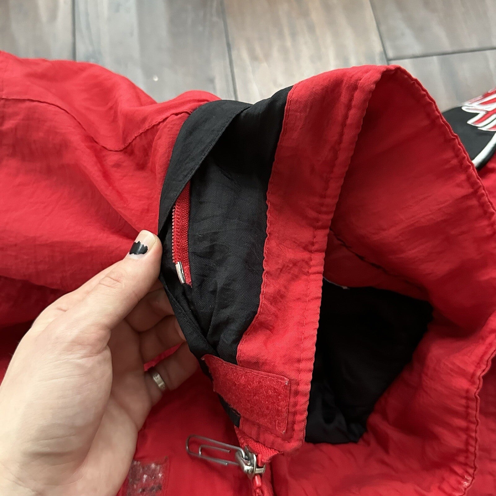 Vintage 90s 80s Nebraska Huskers Full Zip Starter Jacket Puffer Men's Large NCAA