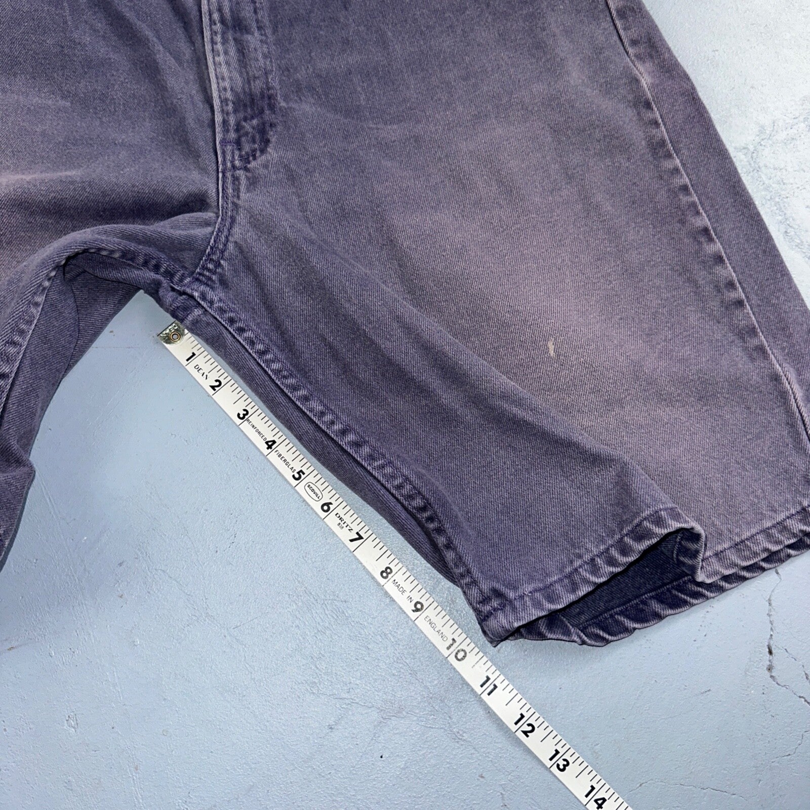 Levis 550 VTG Denim Shorts Mens 38 Purple Wash 1990s Orange Tab 90s 501